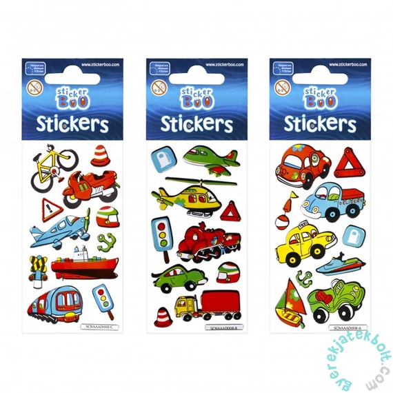 Járművek matrica 6 x 18 cm