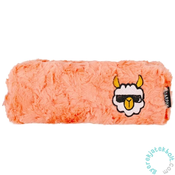 Lámás szőrmés szögletes tolltartó