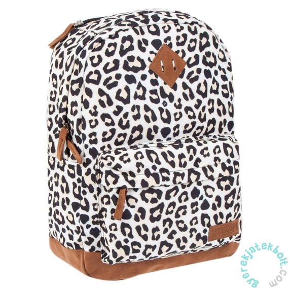 Leopárd mintás hátizsák, iskolatáska