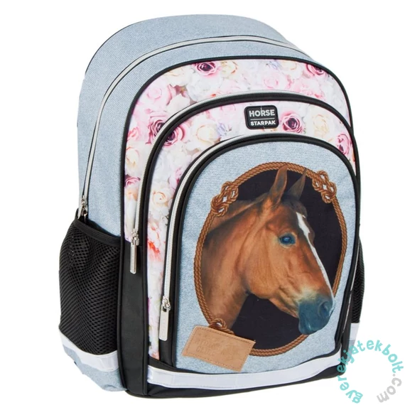 Lovas ergonomikus iskolatáska, hátizsák - Horse