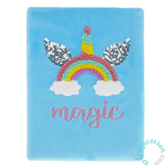 Magic plüss napló - 15 x 21 cm