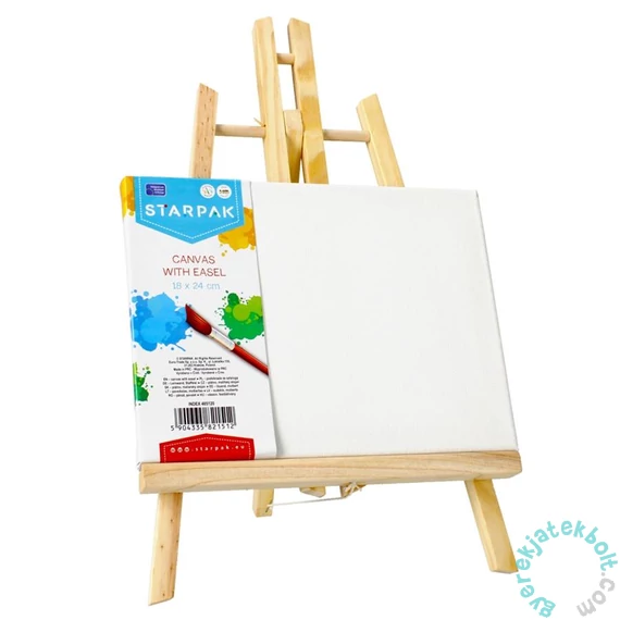 Mini festővászon festőállvánnyal