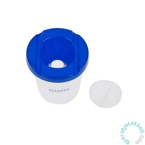 Műanyag ecsettál fedéllel