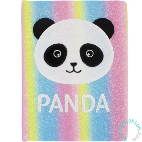 Panda csillámos napló - 15 x 21 cm (481258)