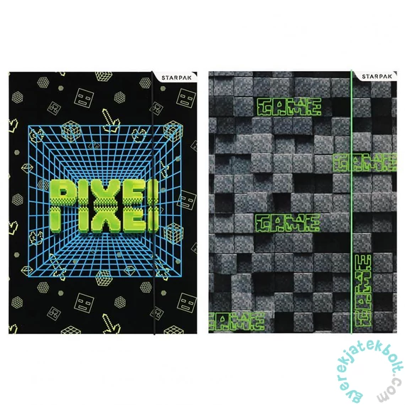 Pixel Game A/4 gumis mappa - kétféle (583295)