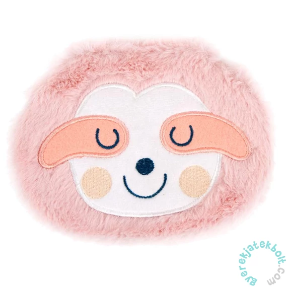 Lajhár fej szőrmés napló 14,5 x 10,5 cm