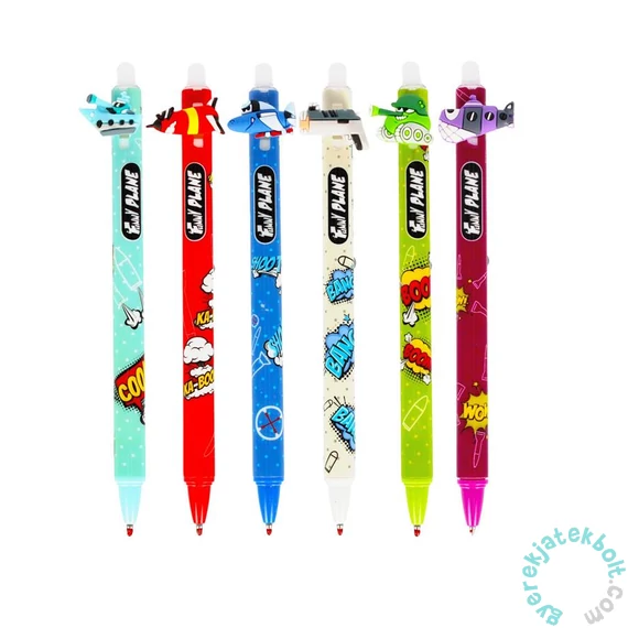 Radírozható golyóstoll - Mókás repülők - többféle