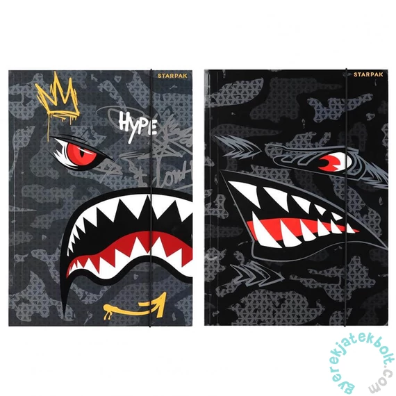 Shark A/4 gumis mappa - kétféle (583301)