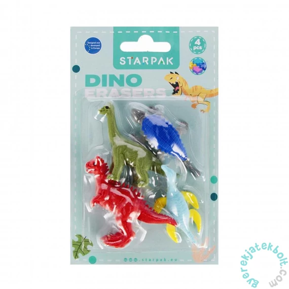 4 db-os dínós radírgumi (536938)