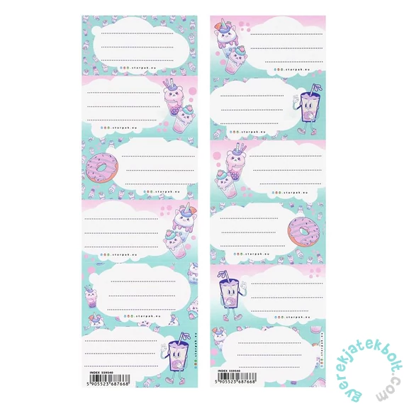 Bubble Tea 6 db-os füzetcímke (559540)