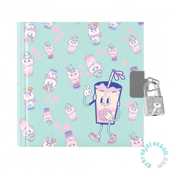 Bubble Tea kulcsos napló 13,5 x 13,5 cm (558509)