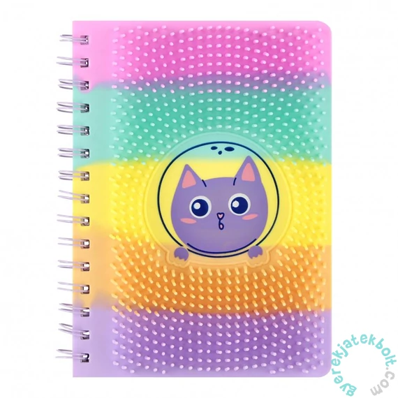 Cicás A/5 szilikonos spirálfüzet - csíkos (553736)