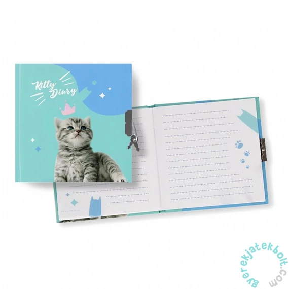 Cicás kulcsos napló 13,5 x 13,5 cm (534361)