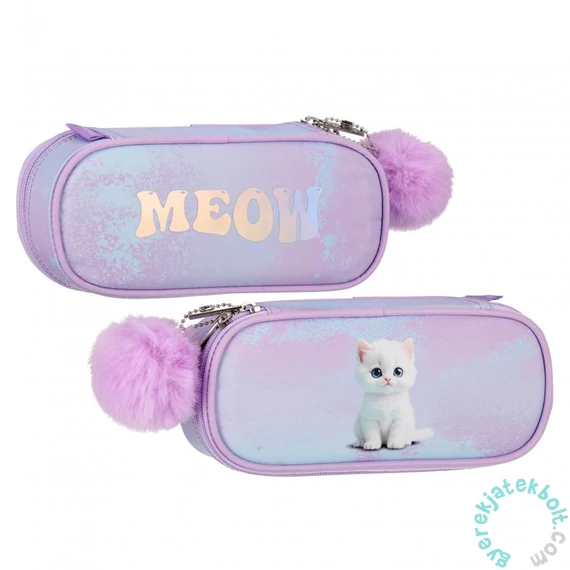 Cicás ovális tolltartó - Cute Kitty (576206)