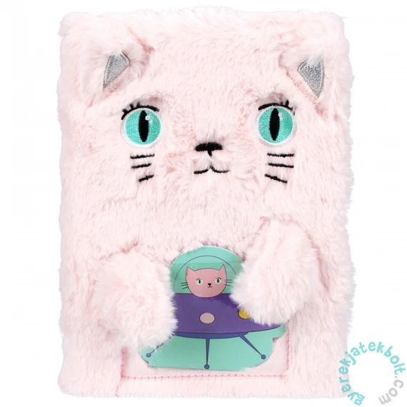 Cicás plüss napló jegyzetfüzettel - A5