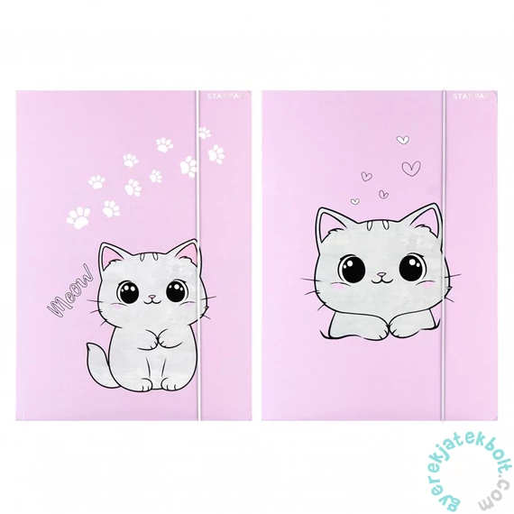 Cute cicás A/4 gumis mappa - kétféle (559723)