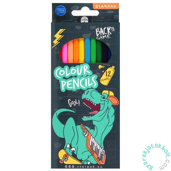 Dínós színesceruza készlet - 12 db-os (536292)