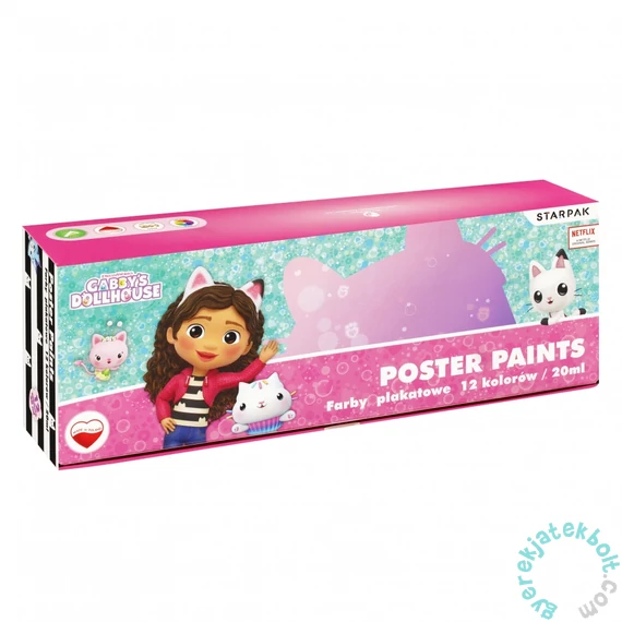 Gabi Baba háza - 12 színű plakát festék készlet (536926)