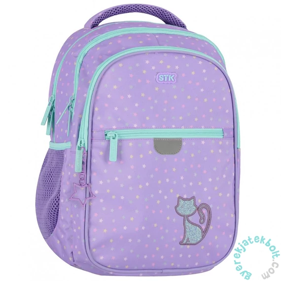 Glitter Cat iskolatáska hátizsák - 2 rekeszes (576219)