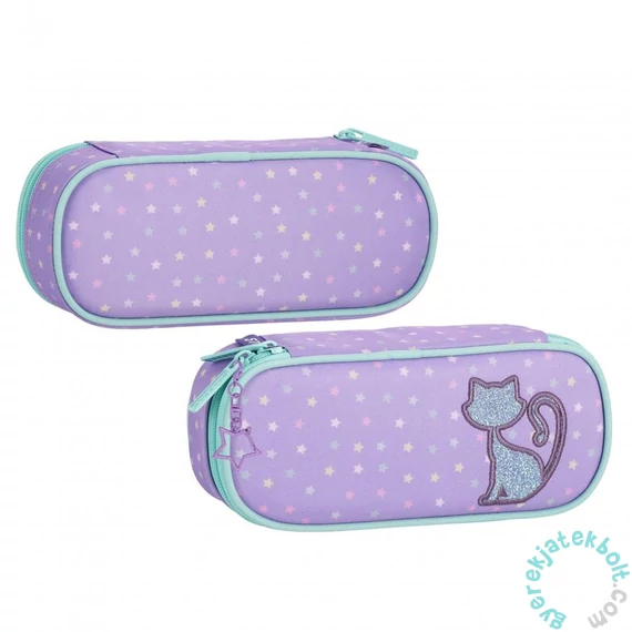 Glitter Cat ovális tolltartó (576221)