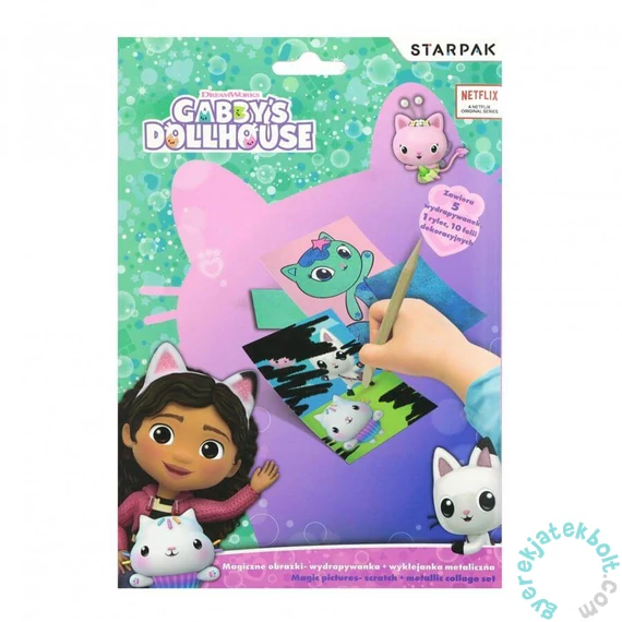 Képkarcoló készlet sablonokkal - Gabi babaháza (549166)