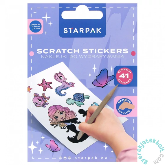 Képkarcoló készlet sablonokkal lányoknak (538962)