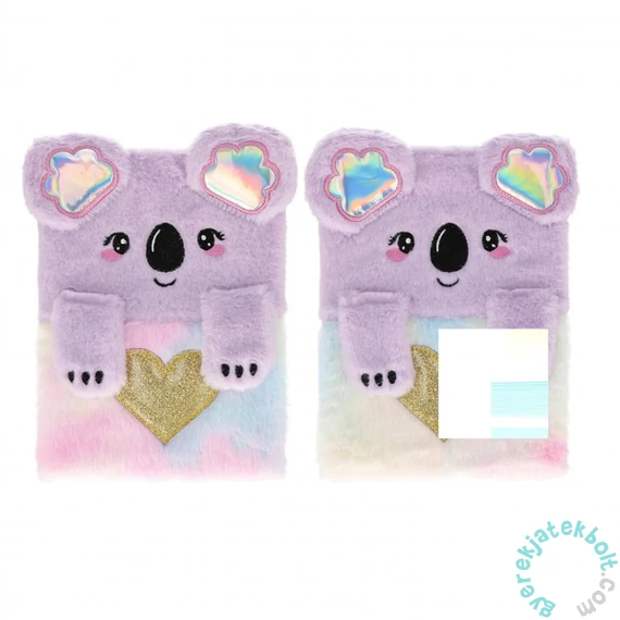 Koalás A/5 plüss notesz - csíkos (553822)