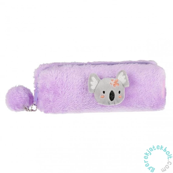 Koalás szőrmés tolltartó - lila (537162)