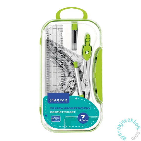 Körző készlet dobozban zöld (560249)