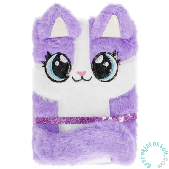 Lila cicás szőrmés napló - A5 (527836)