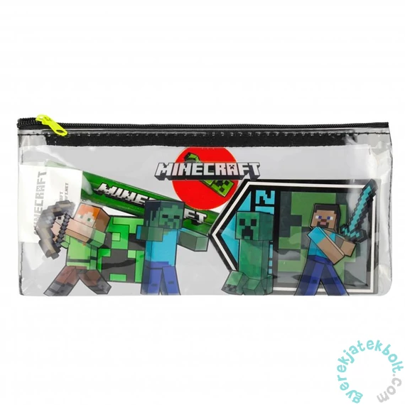 Minecraft írószer készlet cipzáros tartóban