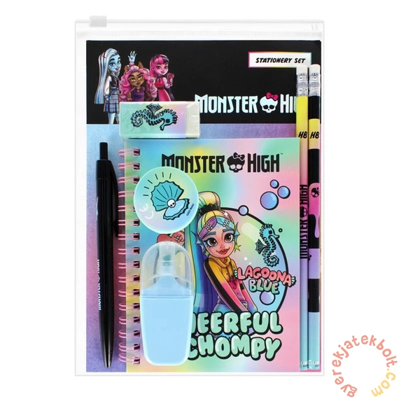 Monster High írószer szett átlátszó tokban - 7 db-os