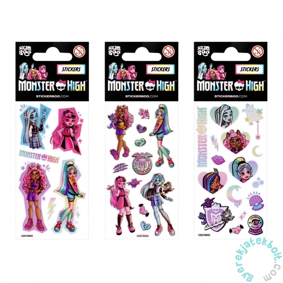 Monster High matrica 6 x 18 cm - háromféle (517759)