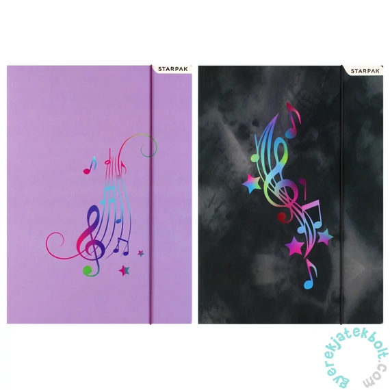 Music A/4 gumis mappa - kétféle (536507)