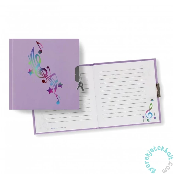 Music kulcsos napló 13,5 x 13,5 cm (534356)