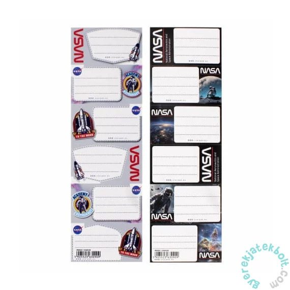 Nasa 6 db-os füzetcímke - kétféle (536028)