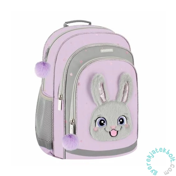 Nyuszis iskolatáska, hátizsák - 1 rekeszes - lila (527182)
