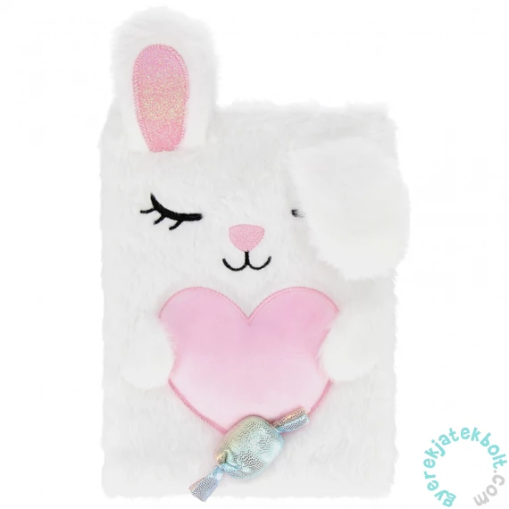 Nyuszis szőrmés napló - A5/80 lap - Rabbit Heart (564711)