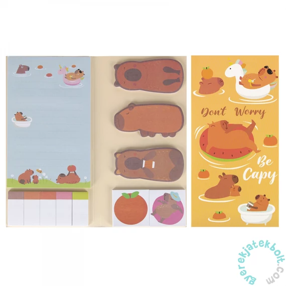 Öntapadós jegyzettömb és notesz szett - Capybara (563057)