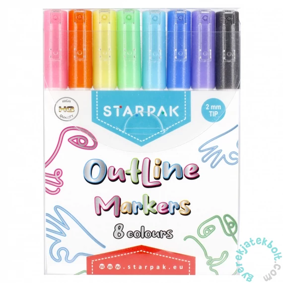 OutLine 8 színű filctoll készlet