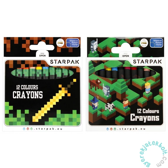 Pixel Game 12 színű zsírkréta