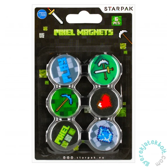 Pixel hűtőmágnes - 6 db-os szett (528366)