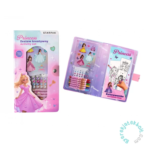 Princess színező készlet, zsírkrétával (552494)