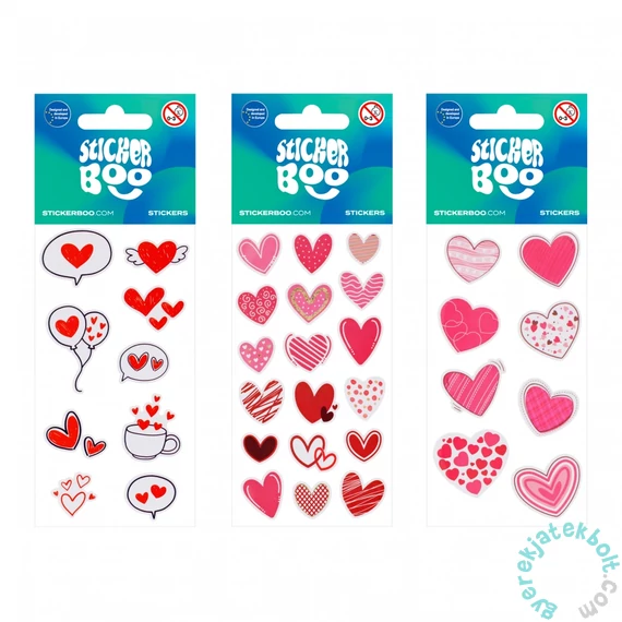 Starpak - Szivecskés 3 matrica 6 x 12 cm (534613)