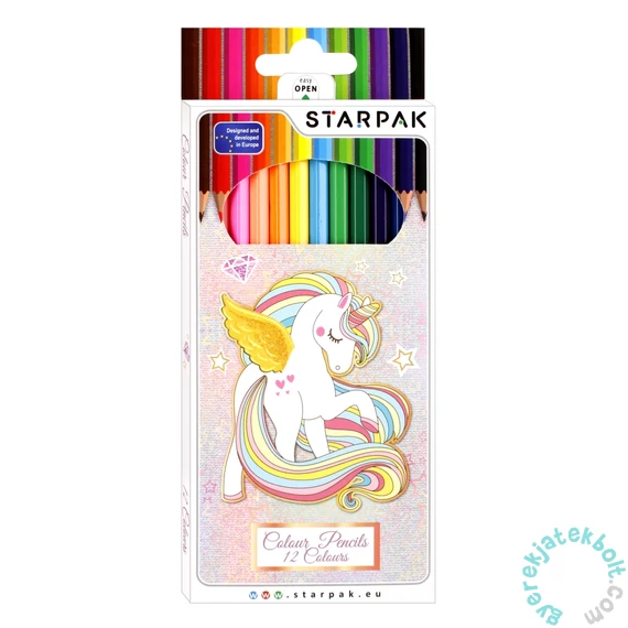 Starpak - Unikornis színesceruza készlet - 12 db-os (490919)