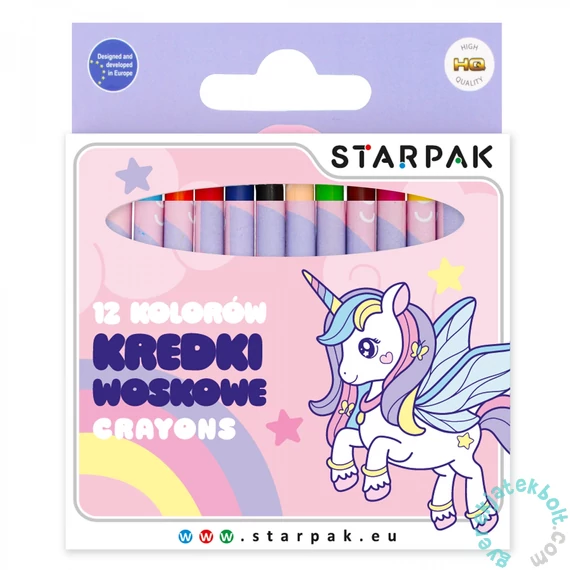 Unikornis 12 színű zsírkréta (490949)