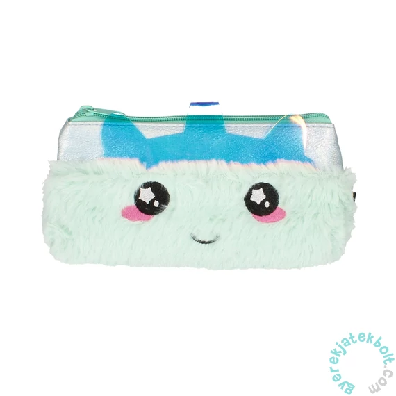 Unikornis szőrmés tolltartó - Silver Unicorn