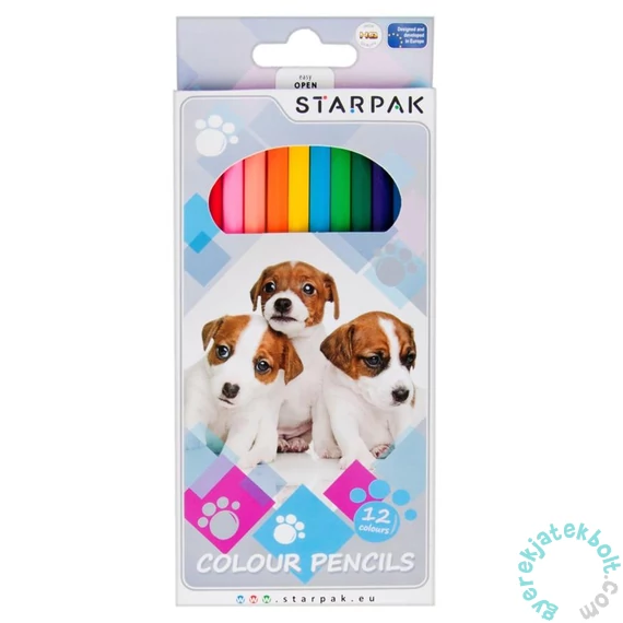 Starpak - Cuties 12 db-os színesceruza készlet - Kutyás (388296)