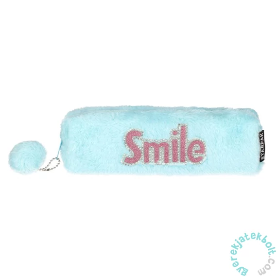 Szögletes plüss tolltartó - Smile