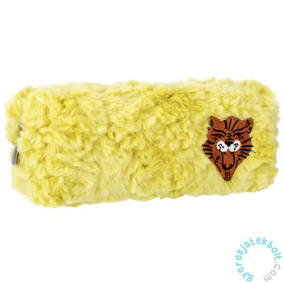 Tigrises szőrmés szögletes tolltartó